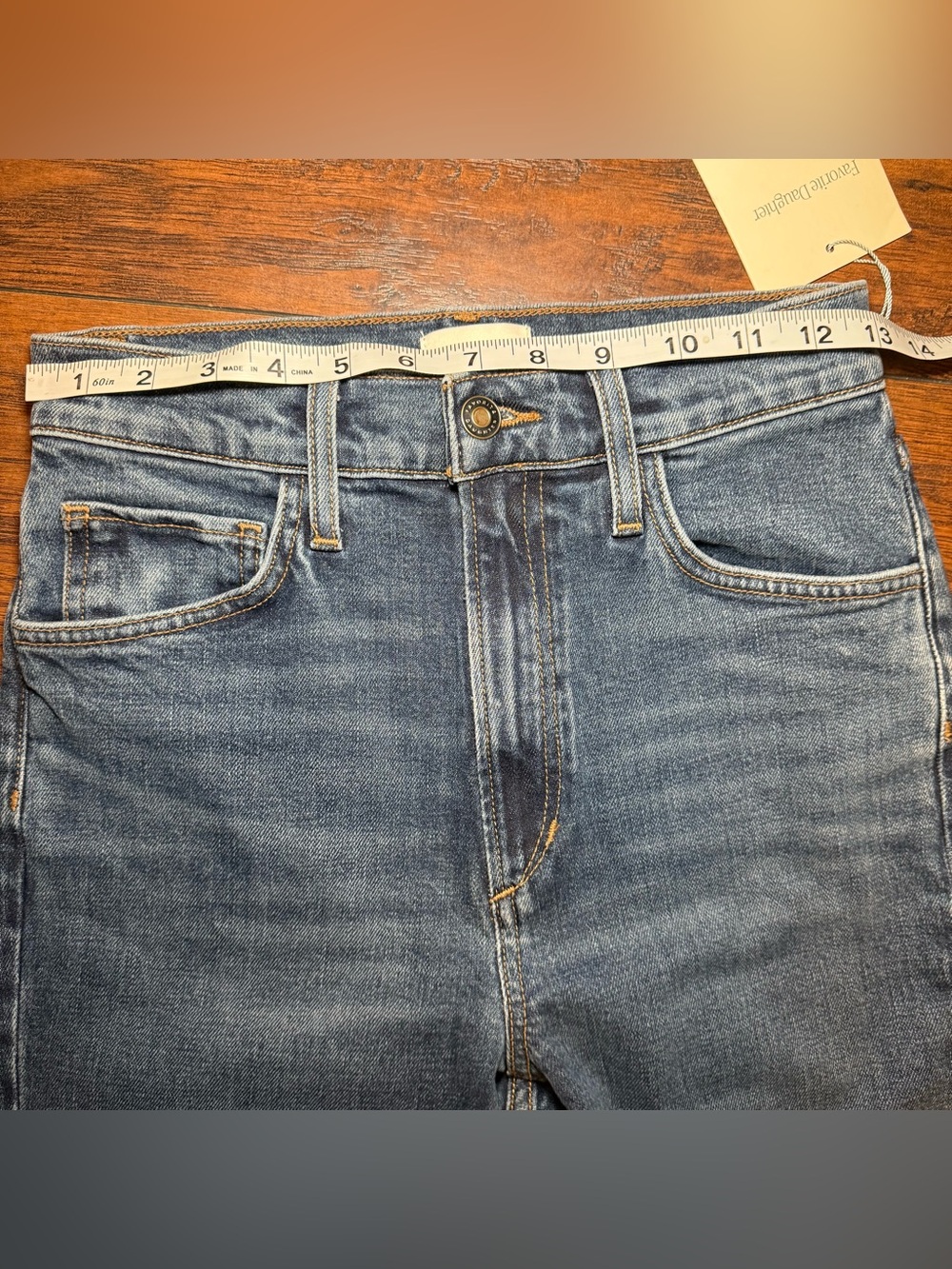 NWT Favorite Daughter The Valentina Super High Rise Mini Bootcut Jeans Size 26 - Picture 12 of 15